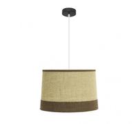 Colgante modelo TIETAR de SACO y un detalle marron FABRILAMP