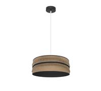Colgante natalia 1xe27 negro/saco-negro regx40x40 cm