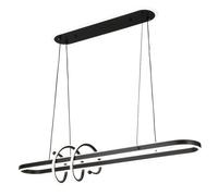 Colgante paper negro 185w 3000-4000-6000k 16380lm c/luz ambiente remo
