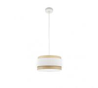 Abrila Kandy Natural/Blanco - Colgante Moderno 1Xe27 40 Cm