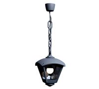 Colgante roby 1xe27 ip55 l.20xan.20xal.70cm resina negra
