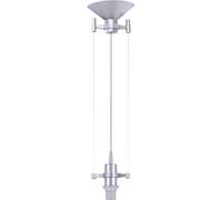 Colgante susp 1xe14 al.reg.xd.11,5cm gris