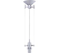 Colgante susp 1xe27 al.reg.xd.11,5cm gris