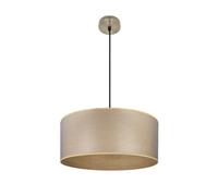 Colgante tania 1xe27 cuero/madera clara regx50x50 cm