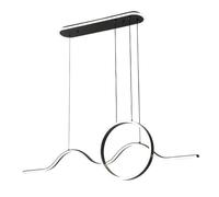 Colgante year negro 177w 3000-4000-6000k 15756lm c/luz ambiente remot