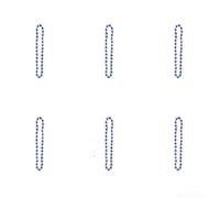 Collar ajustable de estrella de cinco puntas de 41 cm para el Día de la Independencia con brillo galvanizado y construcción de plástico ligero (azul)