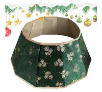 Collar de árbol,Collar de árbol de Navidad,Collar de falda de anillo de cubierta de base de árboles artificiales - Collar de falda para árboles artificiales, accesorio de falda de árbol navideño plega