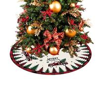 Collar para árbol de Navidad artificial de doble cara impreso base