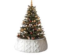 Collar para árbol de Navidad: decoración de temporada de , falda rústica para árboles de Navidad, collar artesanal para decoradores de interiores de interiores de apartamentos Salón