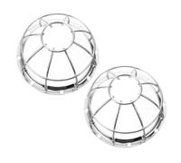 COLLBATH 2piezas Jaula Protectora Antirrobo para Detector de Humos y Rociadores Malla Antiexplosión Resistente Impactos Instalación Sencilla para Seguridad el Hogar de Unidades con Base