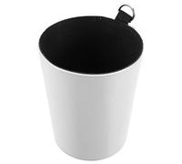 COLLBATH Cubo de Basura Portátil para Coche, Blanco, Montaje Fácil | Diseño Multifuncional, y Portátil, Cuero Sintético Pp, Almacenaje Coche, Uso Todoterreno
