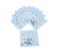 COLLBATH Servilletas Servilletas De Cumpleaños Juego De 20 De Cena Para Fiestas De Niños Y Niñas Vajilla Decorativa Para Primer Cumpleaños