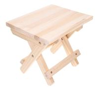 COLLBATH Taburete bajo de Madera Maciza, Forma Redonda y Plegable, Adecuado para y hogar