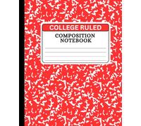 College Ruled Composition Notebook: 120 Pages | 7.5 x 9.25 Inch | Wide Writing Space | Student School Notebook