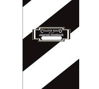 College Ruled Journal Notebook: For Home, College, School, Office & Work |Red, White and Black Gloss Cover | Great For A Student, Teacher, Tradesman ... Use | 6" x 9" 200 Ruled Pages With Date Line