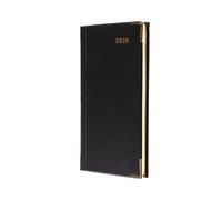 Collins - Clásico - Agenda anual 2026 de 12 meses, vista semanal con agenda de bolsillo para citas, color negro (CAPV.99-26)