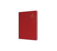 Collins Debden - Agenda de mitad de año académico 2026-2027, 13 meses, A5, día a página, con citas, agenda de escritorio, color rojo (52M.15-2627)