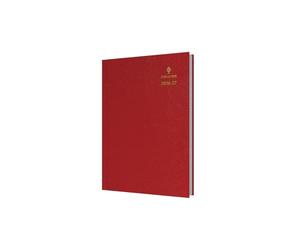 Collins Debden - Agenda de mitad de año académico 2026-2027, 13 meses, A5, día a página, con citas, agenda de escritorio, color rojo (52M.15-2627)