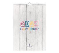 Collins Debden Collins Brighton - Calendario de pared familiar 2024 - Planificador y organizador de estilo de vida para oficina, trabajo, personal y hogar - Agenda de enero a diciembre de 2024 -