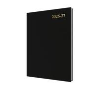 Collins Debden Essential - Agenda 2026-2027 para año académico, 13 meses, A4, día a página, color negro