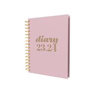 Collins Debden Scandi - Agenda académica 2023-24, A5, día por página, diario de mitad de año, diario escolar, universitario o universitario, agosto de 2023 a agosto de 2024, color rosa, PW51M.50-2324