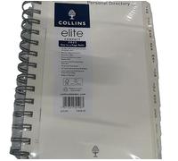 Collins Elite - Agenda 2025 para negocios, agenda compacta de un día por página, recambio de diario (1140R-25), recambio de organizador profesional premium con papel de lujo