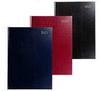 Collins Essential - Agenda 2023 A4 con vista semanal, varios colores, calendario anual, diario y planificador para negocios, oficina y personal