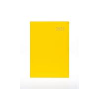 Collins Essential Agenda 2023 A5 día a página, color amarillo, calendario semanal, diario y planificador para negocios, oficina y personal