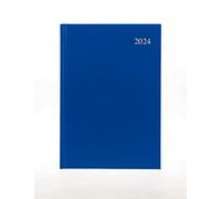 Collins Essential - Agenda A4 con vista semanal 2024, ecológica, papel reciclado, totalmente reciclable, planificador completo 2024, diario, semanal y mensual, tamaño A4, azul marino