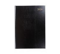 Collins Essential - Agenda A4 con vista semanal 2024, papel reciclado ecológico, totalmente reciclable, planificador completo 2024, diario, semanal y mensual, tamaño A4 (negro)