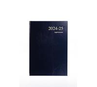 Collins Essential - Agenda académica A5 para el año académico 2024-25, día por página, azul oscuro, planificador académico de medio año para estudiantes y profesores, ESSA51M.65-2425, julio de 2024 a