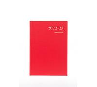 Collins Essential - Agenda de mediados de año A5 Day A Page 2022-23, color rojo, A5 (210 x 148) (ESSA51M.15-2223)
