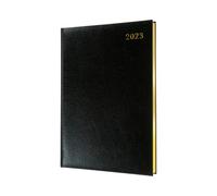 Collins Management Quarto Business Agenda 2023 Agenda con citas - Negro (QB7.99-23) - Agenda de negocios completo, agenda y organizador de diarios con tapa dura de cuero