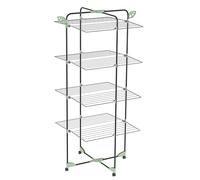 Colombo Tendedero Vertical Alpina 40 | Tendedero Vertical Plegable de Acero Inoxidable con Ruedas antiarañazos y Soporte para Perchas | Tendedero Vertical de 40 m | Fabricado en Italia
