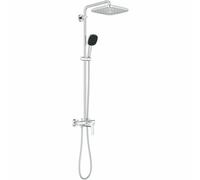 Grohe Conjunto de ducha con grifo Vitalio Comfort 250, 25x25 cm, 2 chorros, ahorro de agua, cromo