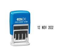 Colop 104701 sello de fecha, Mini Dater S120, meses en letras, FR