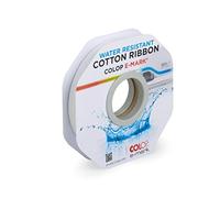 COLOP e-mark - Cinta de algodón impermeable (15 mm x 25 m), color blanco