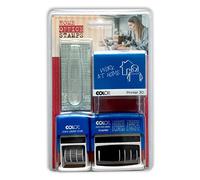 Colop Home Office Set compuesto por impresora 30 con fila de tipos, sello de fecha S 120 y sello de palabra S 120 WD, 146411