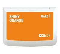COLOP MAKE 1 almohadilla para sellos, shiny orange, 50 x 90 mm, almohadilla para sellos manuales tradicionales y creativos