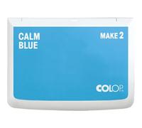 COLOP Tampón de tinta MAKE 2 calm blue 70 x 110 mm, cojín para sellos de mano tradicionales