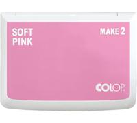 COLOP Tampón de tinta MAKE 2 suave rosa 70 x 110 mm, cojín para sellos de mano tradicionales