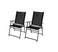 Color Baby Aktive-Pk 2 Sillas de Jardín Plegables de Textileno, 47x64x95 cm