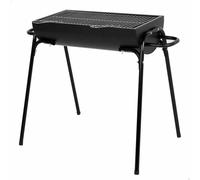 Barbacoa de carbón Aktive con asas negro 71x63x33 cm Black 71.00