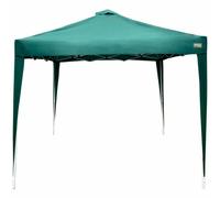 Color Baby Cenador plegable Max-air verde con chimenea 300x300x250 cm