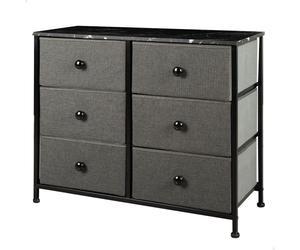 Color Baby Max Home Cómoda 6 Cajones 80X30X62 Cm - Gris