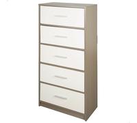Color Baby Max Home-Mueble Cómoda 5 Cajones 58X30X112 Cm