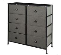 Color Baby Max Home-Mueble Cómoda 8 Cajones Gris