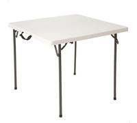 Lifetime Mesa cuadrada plegable Blanco 86x86x74 cm