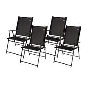 Color Baby Pack 4 Sillas Jardin Plegables 47x64x95 cm Textileno 2x1