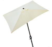 Color Baby Parasol 300x200 cm con Chimenea y Mástil de Aluminio
